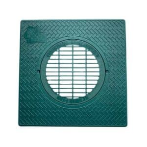 12" x 12" Turf Restrictor Plate & Drain Grate or Solid Plug